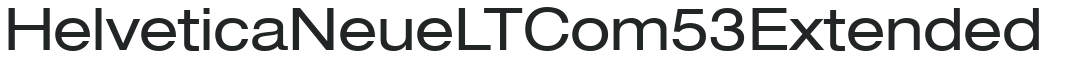 Helvetica Neue LT Com 53 Extended preview