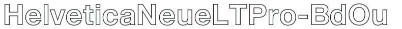 HelveticaNeueLTPro-BdOu preview