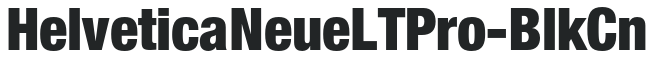 HelveticaNeueLTPro-BlkCn preview