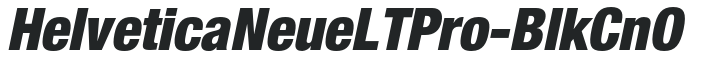 HelveticaNeueLTPro-BlkCnO preview