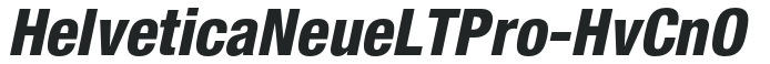 HelveticaNeueLTPro-HvCnO preview