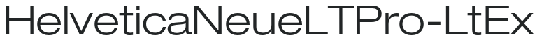HelveticaNeueLTPro-LtEx preview