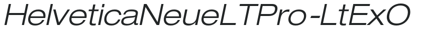 HelveticaNeueLTPro-LtExO preview