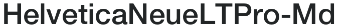 HelveticaNeueLTPro-Md preview