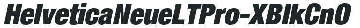 HelveticaNeueLTPro-XBlkCnO preview