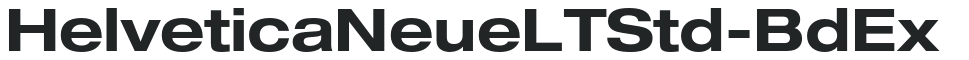 HelveticaNeueLTStd-BdEx preview