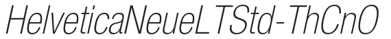 HelveticaNeueLTStd-ThCnO preview