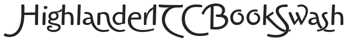 HighlanderITC BookSwash preview