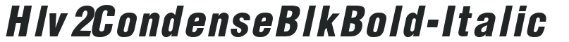 Hlv_2CondenseBlkBold-Italic preview