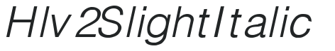 Hlv_2SlightItalic preview