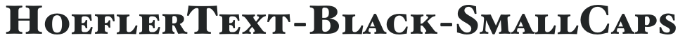 HoeflerText-Black-SmallCaps preview