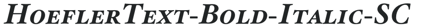 HoeflerText-Bold-Italic-SC preview