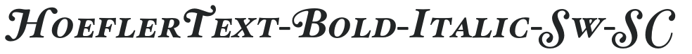HoeflerText-Bold-Italic-Sw-SC preview