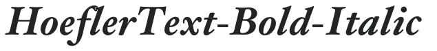 HoeflerText-Bold-Italic preview