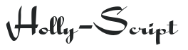 Holly-Script letters preview