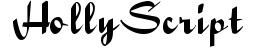 Holly Script preview