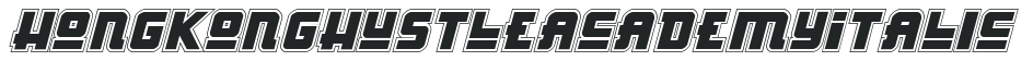Hong Kong Hustle Academy Italic preview