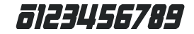 Hong Kong Hustle Condensed Italic numbers preview