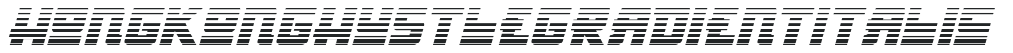 Hong Kong Hustle Gradient Italic preview