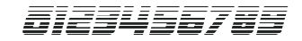 Hong Kong Hustle Gradient Italic numbers preview