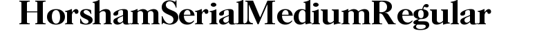 Horsham-Serial-Medium-Regular preview