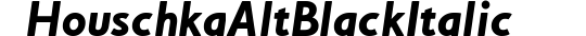 HouschkaAltBlackItalic preview