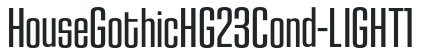 HouseGothicHG23Cond-LIGHT1 preview