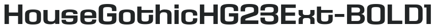 HouseGothicHG23Ext-BOLD1 preview