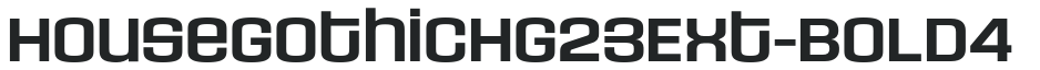 HouseGothicHG23Ext-BOLD4 preview