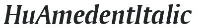Hu_Amedent Italic preview