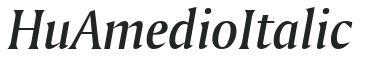 Hu_Amedio Italic preview