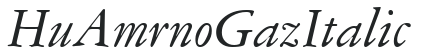Hu_Amrno Gaz Italic preview