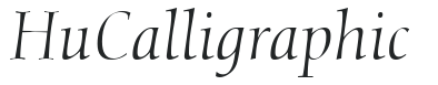 Hu_Calligraphic preview