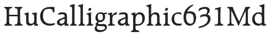 Hu_ Calligraphic 631 Md preview