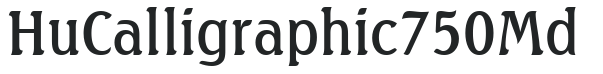 Hu_Calligraphic 750 Md preview