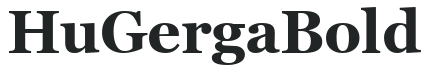 Hu_GergaBold preview