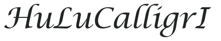Hu_LuCalligrI preview