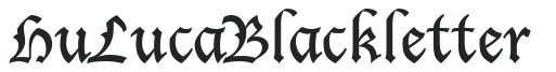 Hu_Luca Blackletter preview