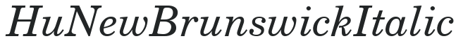 Hu_NewBrunswick Italic preview