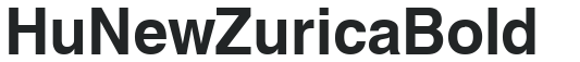 Hu_NewZurica Bold preview