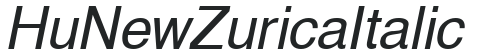 Hu_NewZurica Italic preview
