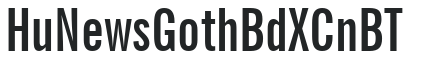 Hu_NewsGoth BdXCn BT preview