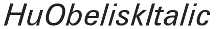 Hu_Obelisk Italic preview