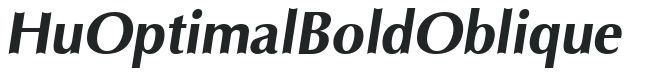 Hu_Optimal BoldOblique preview