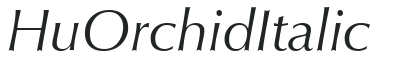 Hu_Orchid Italic preview