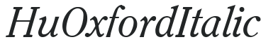 Hu_Oxford Italic preview