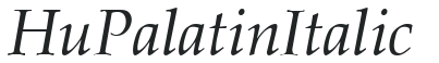 Hu_Palatin Italic preview