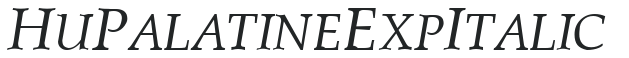 Hu_PalatineExp Italic preview