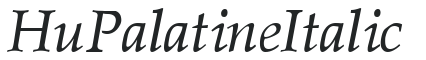 Hu_Palatine Italic preview