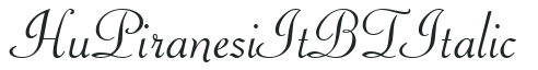 Hu_Piranesi It BT Italic preview